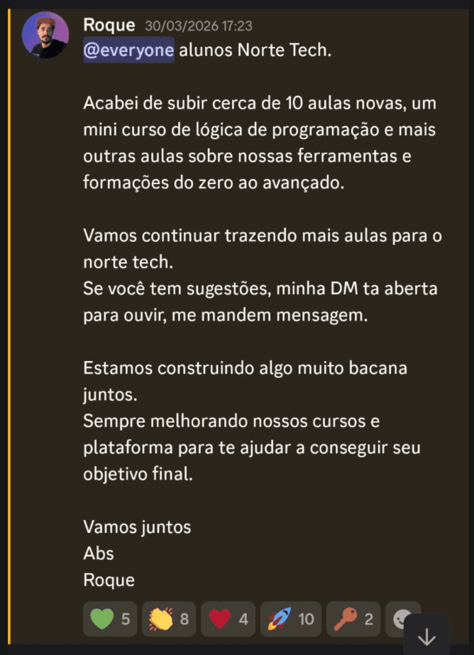 Suporte da comunidade Nova Era